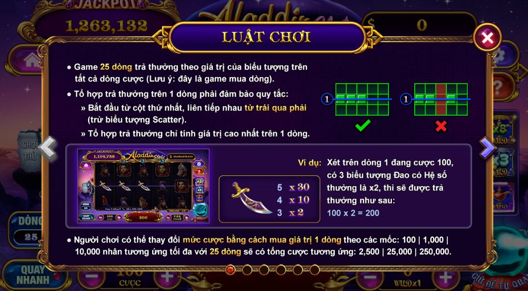 Hiểu rõ luật chơi nổ hũ Aladdin tại SV88