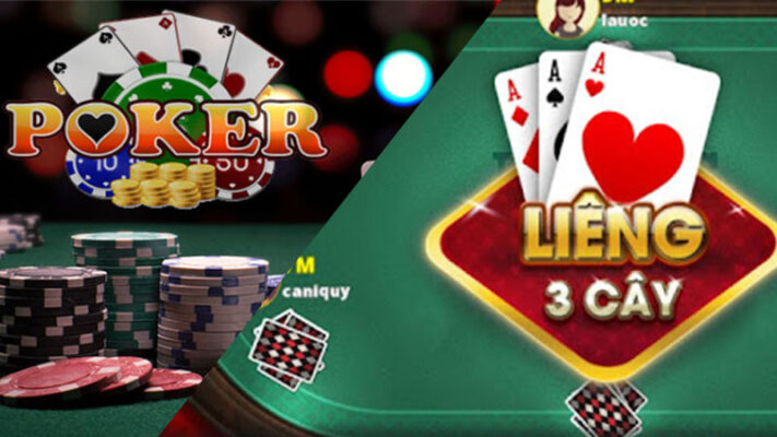 So sánh game bài Liêng và Poker trên SV88 Club