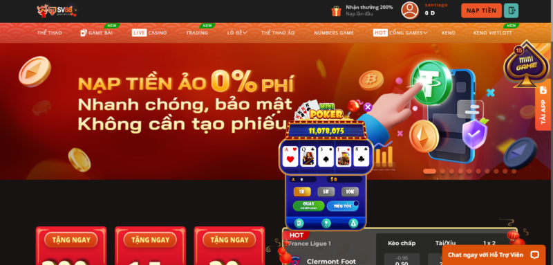 Hướng dẫn chơi Mini Poker nổ hũ tại SV88 Club